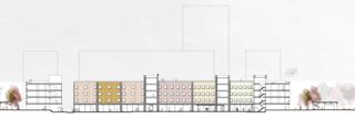 Schnitt 1:200 Quartier Ville ARCHITECTURE ET SCANDINAVIE, Stigsborg un quartier de demain von Clément Mathey